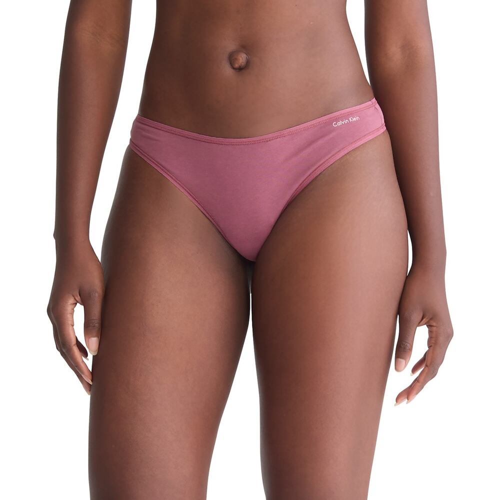 Calvin Klein Cotton Form Thong Underwear Deep Muave Size L 0221